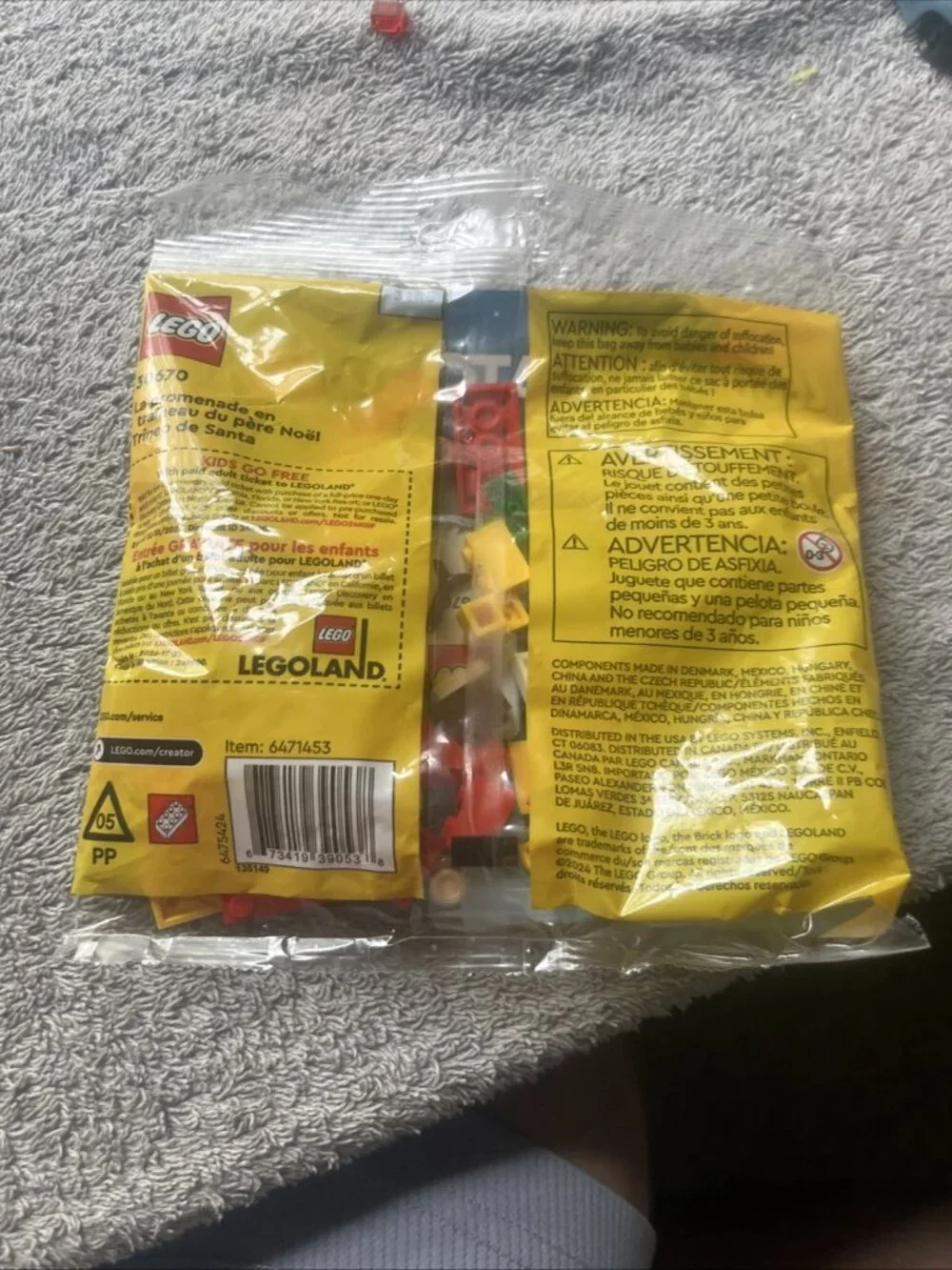 Lego Creator 30670 Santa's Sleigh Ride 73 PCS NEW LEGOLAND KIDS GO FREE COUPON